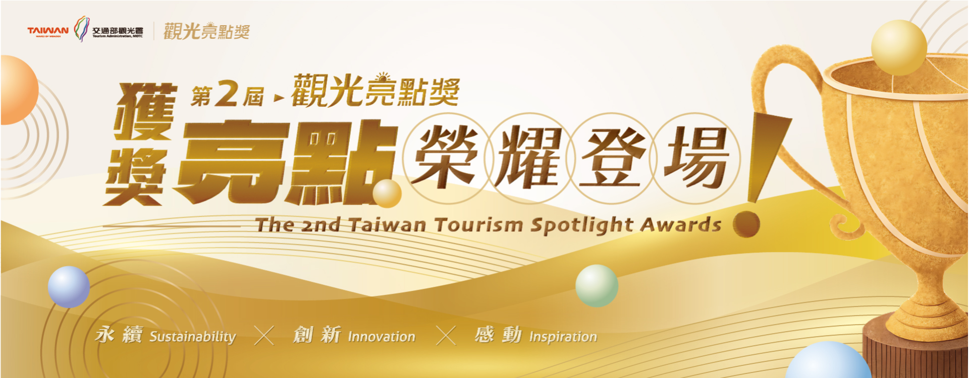 觀光亮點獎獲獎banner